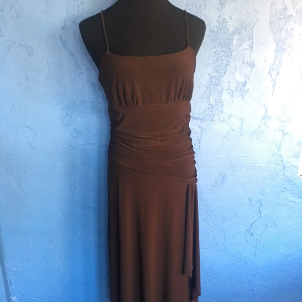 Soprano Strappy Brown Party Dress